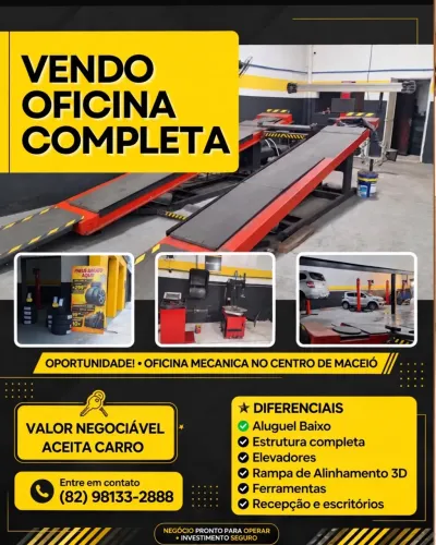 Vendo Oficina Mecânica e Centro Automotivo Completo - Maceió