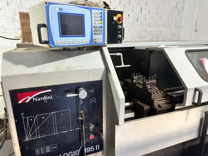 Torno CNC Nardini Logic 195 II - CNC Industrial | Produção Seriada | Pronto para Operar