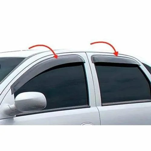 Calha de chuva defletora p/ todos os carros- Celta Prisma Onix Gol Ka -Fácil instalação