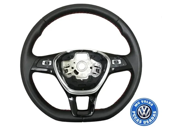 Volante Com Comando de Som linha VW Gol, Voyage, Saveiro, Fox Specefox Polo Virtus