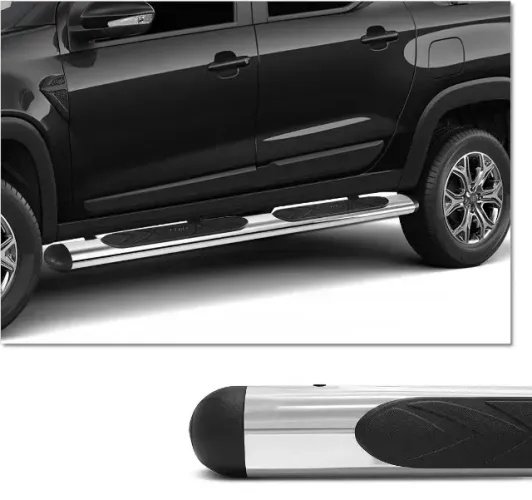 Estribo Lateral Bepo Oval Cromado Para Fiat Toro 2016...