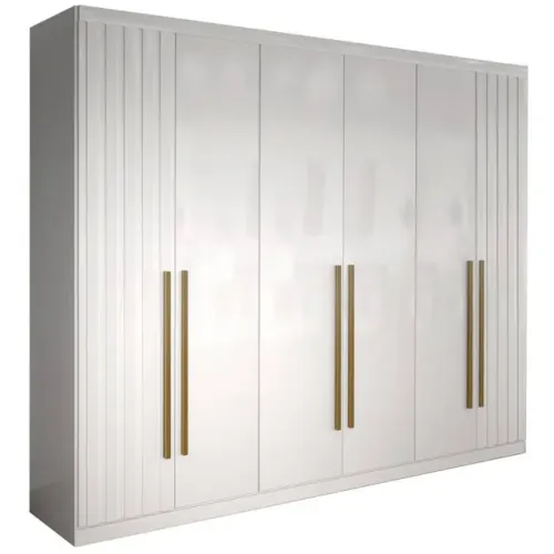 Guarda Roupa Malva Casal Ripado 6 Portas p54
