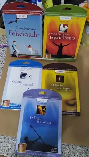 5 Livros para ouvir em áudio  cd mp3 da coleção dons do espírito. Canção Nova  