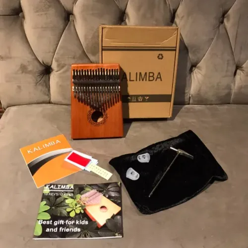 Kalimba Piano De Dedo Marques 17 Teclas Mahogany - Novo!
