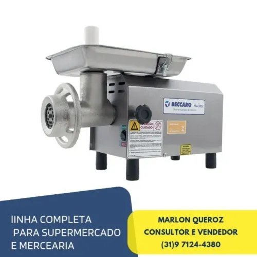 Moedor de Carne Boca 8 Beccaro Inox