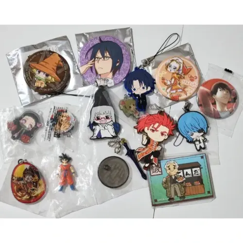 Set Animes e Games - 15 Itens Originais de Dragon Ball, Demon Slayer, One Piece, etc