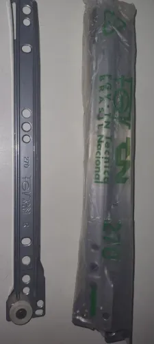 Corrediça Telescópica 270mm Zincada FGVTN - 08 conjuntos Par