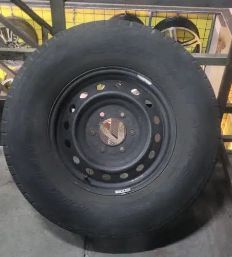 Roda e pneu 16 estep Ranger S10 Hilux pneu meia vida 
