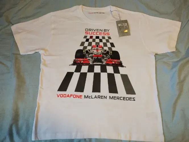 * Camiseta original Equipe de Fórmula 1 McLaren Mercedes - Nova - G - Raridade