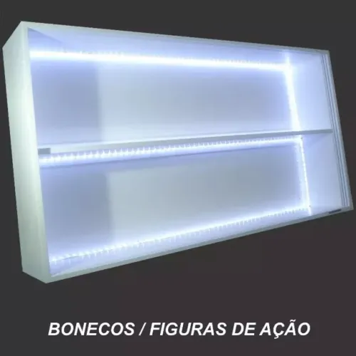 Nicho Expositor com Led com Portas de Acrilico