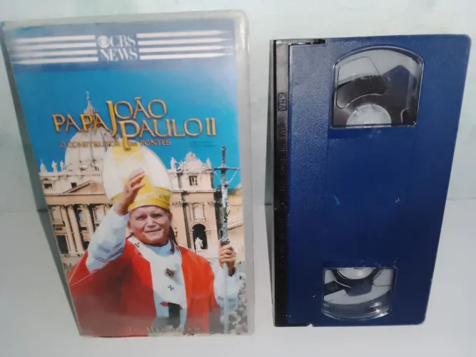 Fita de vídeo K-7 Papa João Paulo II antiga