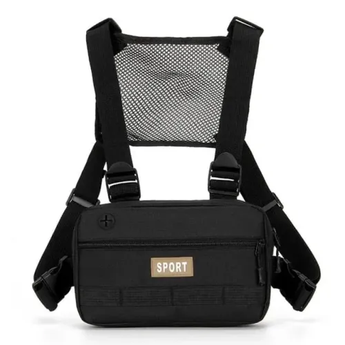 Bolsa/Pochete peitoral ajustável 