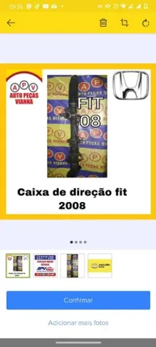 Caixa de direção Honda Fit 