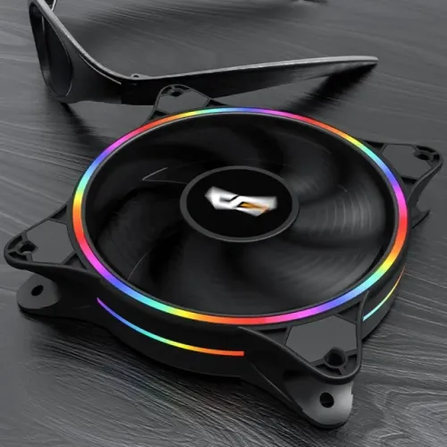 02 Coolers Ventoinhas Aigo Darkflash D1 Rainbow RGB 120mm