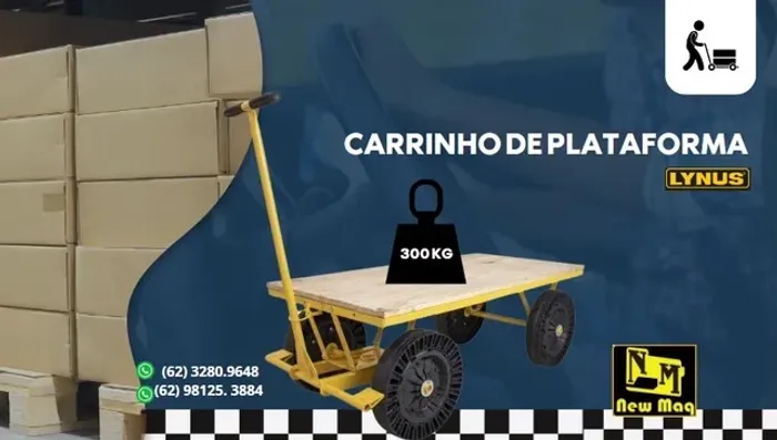 Carrinho de plataforma 300 kg Lynus