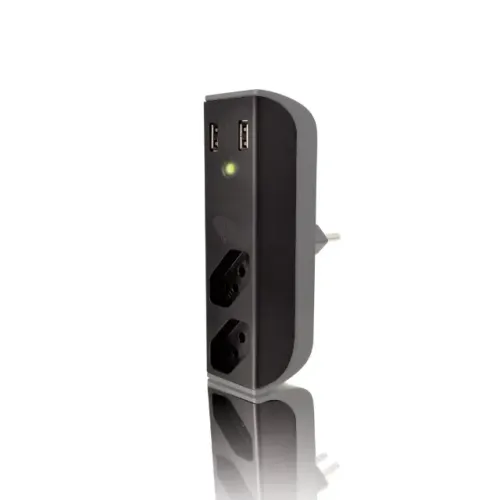 Filtro de Linha com Carregador USB Coletek FL-USB21GBK USB 2.1A - WZetta