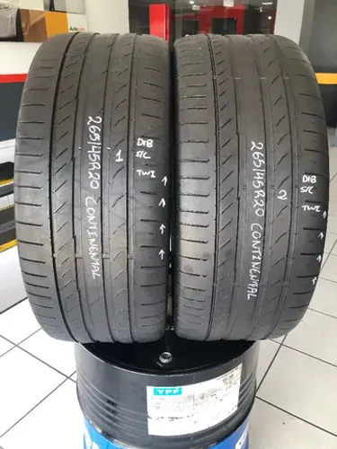 Kit 02 Pneus 265/45r20 Continental C.sport5 Suv 108y(usados) 1/2