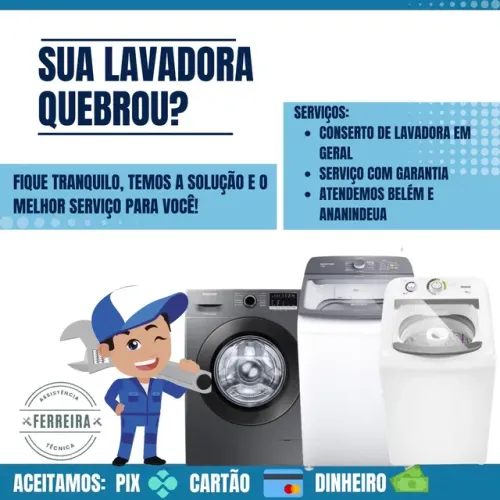 Técnico de máquina lavar e seca 