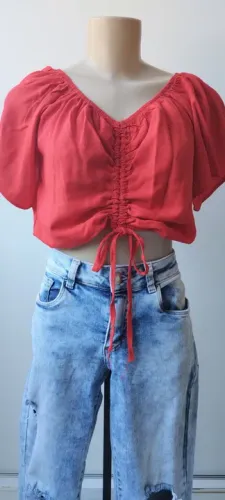 Cropped vermelho M