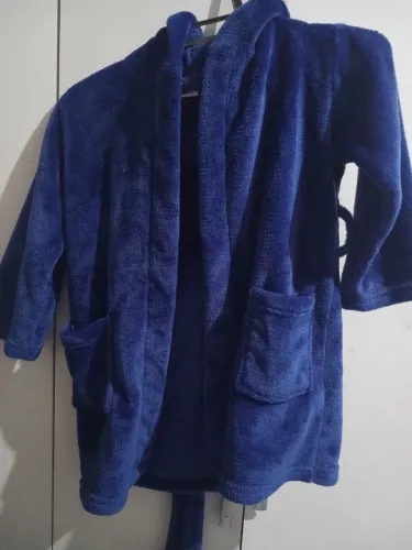 Roupa de Banho Infantil Azul - Roupão 