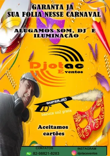 Aluguel de som e iluminação