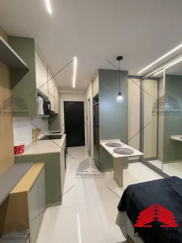 Studio para locação, 30 m², Tatuapé, ao lado do metro carrão, Mobiliado, andar alto,sacada