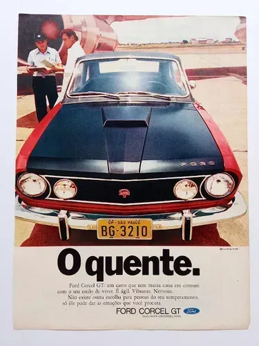 Ford Corcel I ou Belina I - Propaganda original de revista de época
