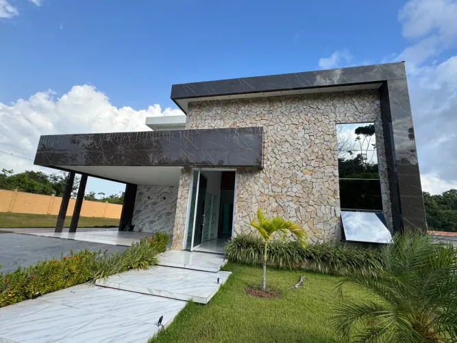 Alugo casa térrea no Alphaville imóvel todo climatizado 3 suítes + piscina e gourmet 