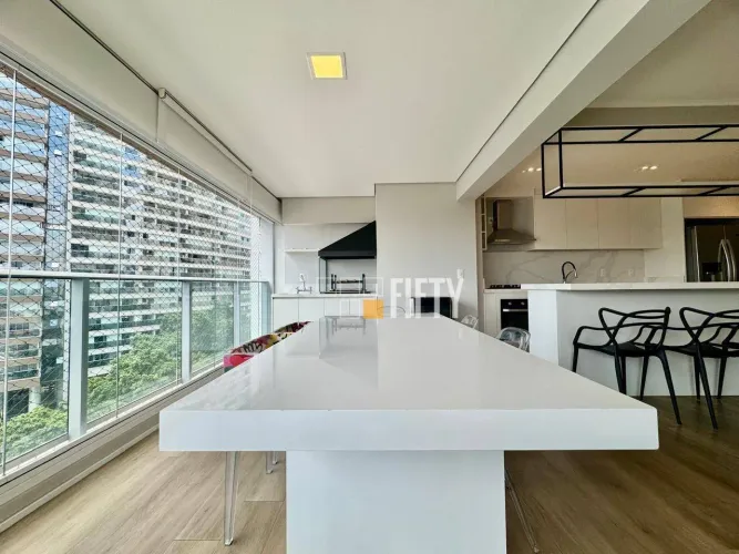 Lindo Apartamento Semi Mobiliado de 132m² para Locação no Brooklin