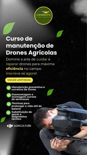 Curso de manutenção Drones Agrícolas 