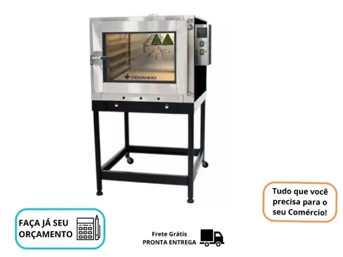 Forno 5 Esteiras Turbo a Gás Venâncio 127/220v