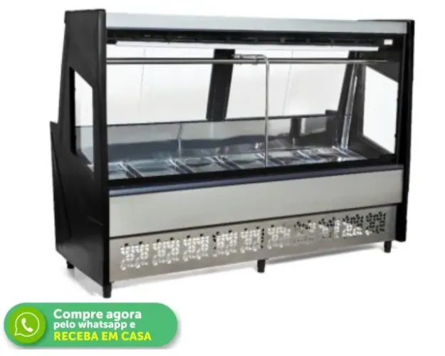 Balcão de Carne 2M Preto Polar 220v Novo