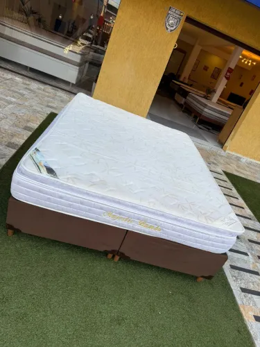 Cama QUEEN SIZE HERVAL SEMINOVA TOP - ENTREGO!!