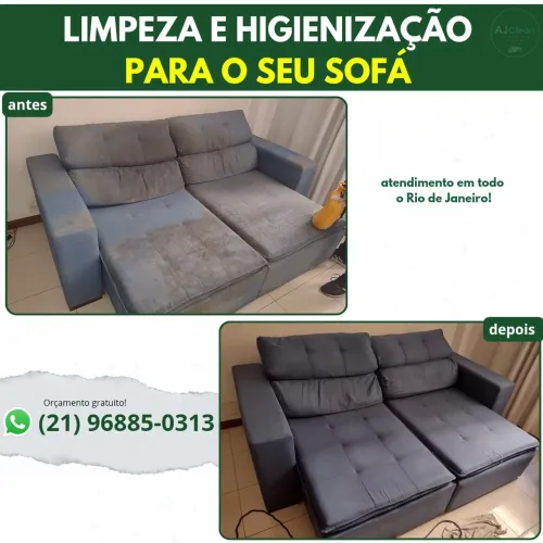 Limpeza de sofá retrátil tijuca/zona norte