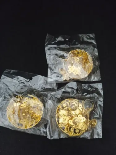 3 Braceletes com Anel pulseira moedas acessório dança do ventre