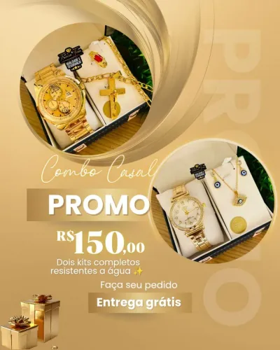 Kit casal oferta kit masculino completo+ kit feminino completo 