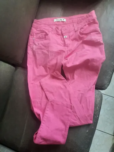 Calça Jeans Rosa - Rosa chá