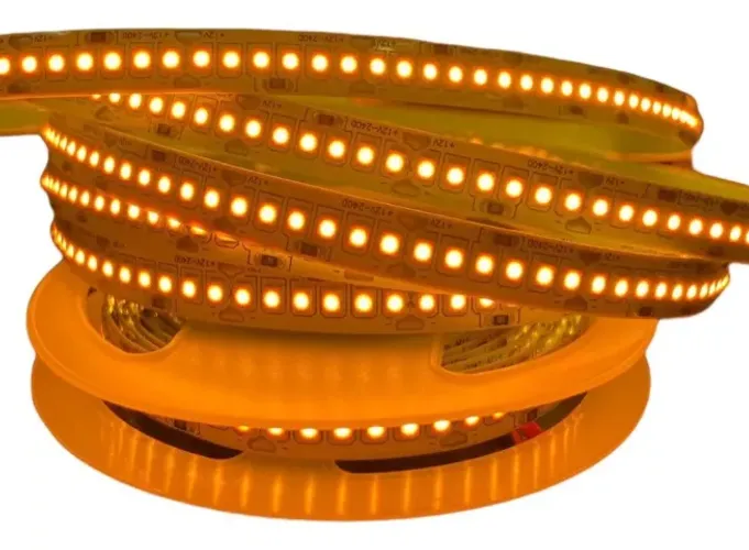 Fita De Led 3528 240 Leds/m Ip20 Ambar 12v 5m 1200 Leds - Aaa Top