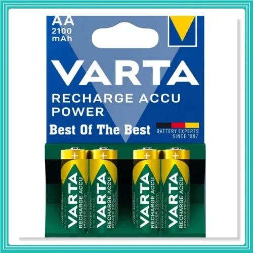 Baterias Varta 4X pilhas AA Recarregáveis ?Accu Power 2100mAh