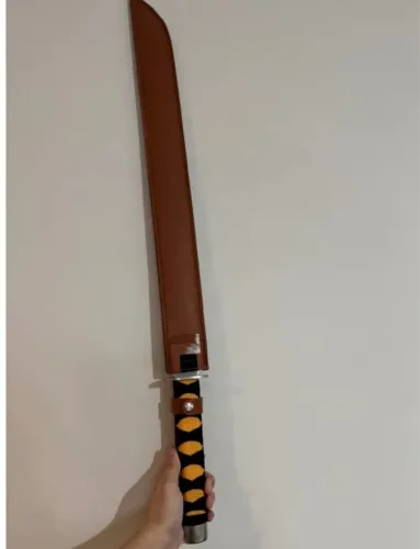 ESPADA KATANA  com Bainha de Couro