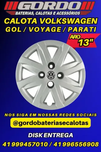 calota aro 13 volkswagen . varios modelos . disk entrega
