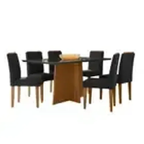 Mesa para Sala de Jantar - Tampo Preto