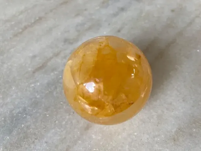 Esfera Cristal Calcita Amarela 
