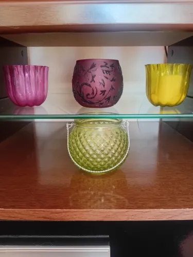 Quatro Porta Velas Decorativas
