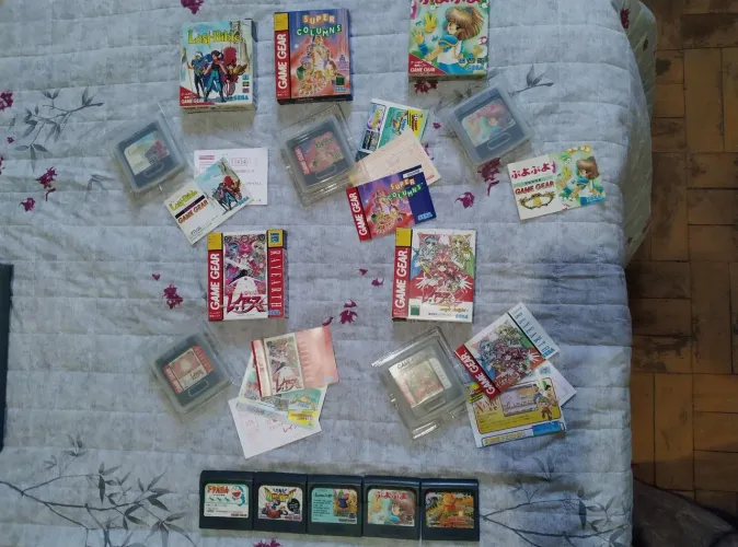 Lote De Fitas De Sega Game Gear - Last Bible, Rayearth, Etc (Usado)<br>