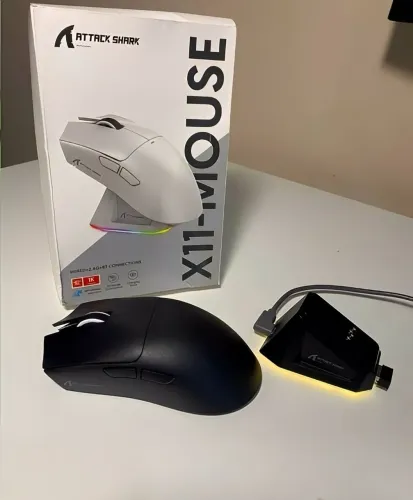 Mouse Gamer Attack Shark X11 Com Dock (NOVO!!!)