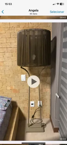 Luminária chão grande