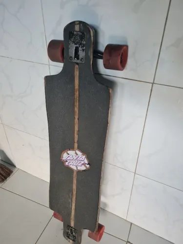 Longboard santa cruz,rolamento redbones cerâmic