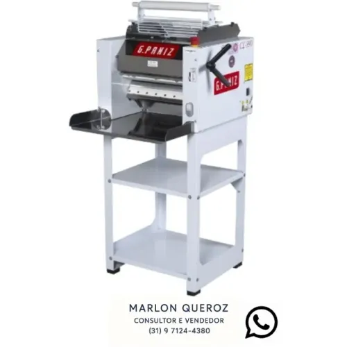 Cilindro Laminador de Massa G.Paniz Bandeja Em Aço Inox