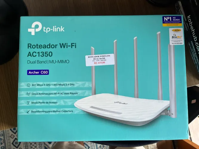 Roteador Tp-link Ac 1350 Archer C60 Wireless